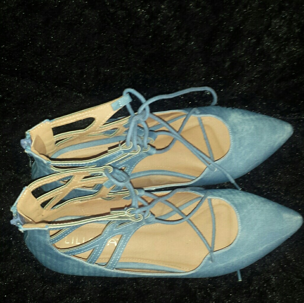 Denim Flats